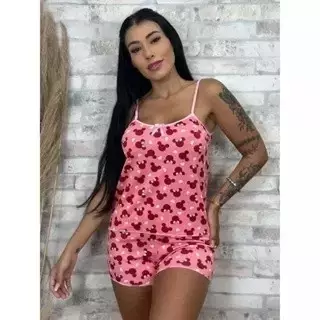 Kit 5 pijamas baby dool micro short dool Estampado