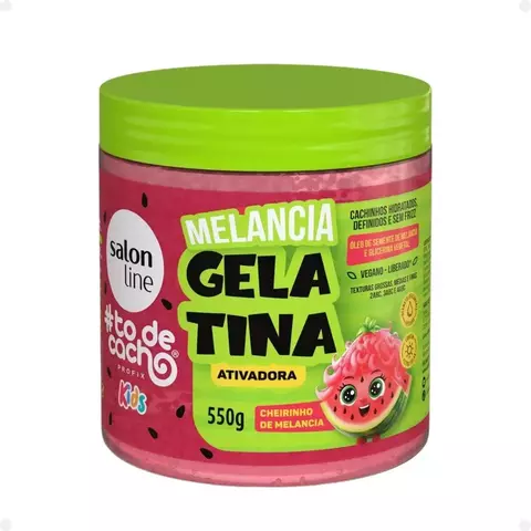 Kit Salon Line Kids: Shampoo e Condicionador + Creme para Pentear 1kg e Gelatina Melancia