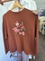 Buzo oversize bordado flores