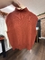 Chaleco media polera terracota