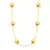 Choker Semijoia Corrente Bolas Lisas - Ouro - comprar online