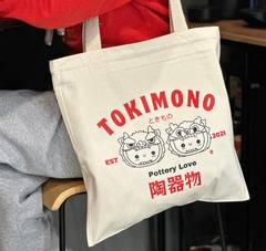 Ecobag com zíper - Mascotes Tokimono vermelho