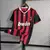 Camisa Retrô AC Milan 09/10 Home Adidas - Vermelho e Preto - Loja DG imports
