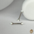 Piercing Barbell com Opala Branca- Titânio