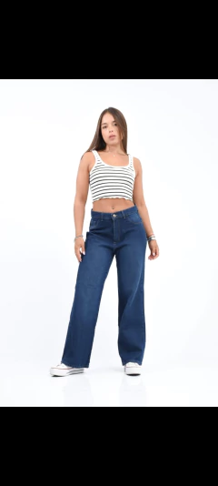 Wide leg Rígidos azul localizado