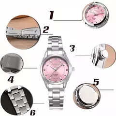 CHENXI-mulheres coloridas Dial relógios de pulso, feminino quartzo relógios, r - Vaníri