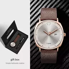 Tomi novo 2 pçs de luxo negócios relógio masculino caixa presente conjunto si - comprar online