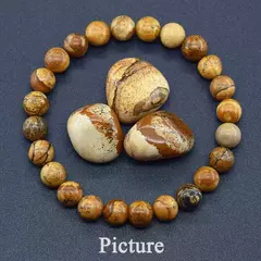 Pulseira Olho de Tigre Natural para Homens e Mulheres, Contas de Cristal, Charme - loja online