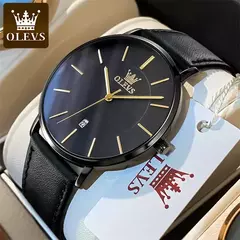 OLEVS-Relógio de quartzo minimalista ultra fino masculino, relógio de pulso im - loja online