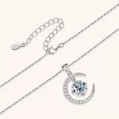 Wong Rain-Colar de pingente em prata esterlina 925, 18K Banhado a Ouro, VVS1, 3D - loja online