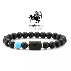 12 pulseira do zodíaco pedra natural câncer virgem leo libra pulseira senhoras