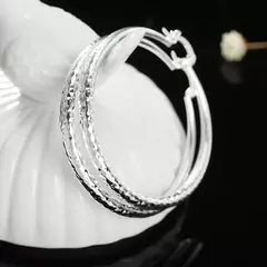 Brincos de argola em prata esterlina 925 para mulheres, amuletos finos, festa de - comprar online