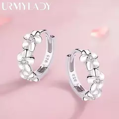 Imagem do 925 brincos de agulhas de prata esterlina para mulheres moda casamento, joias de