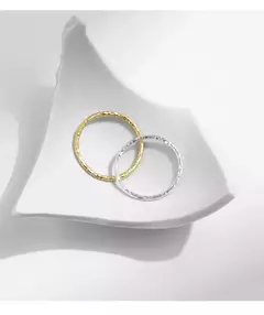 MODIAN-925 Anel Empilhável De Prata Esterlina Para As Mulheres, Geométricos Re - Vaníri