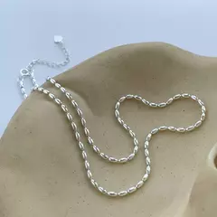 Imagem do 925 Colar de prata esterlina para mulheres, múltiplas opções, contas geométr