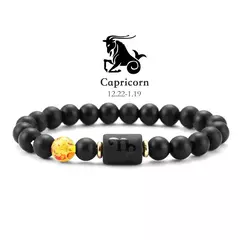 12 pulseira do zodíaco pedra natural câncer virgem leo libra pulseira senhoras