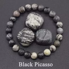Pulseira Olho de Tigre Natural para Homens e Mulheres, Contas de Cristal, Charme
