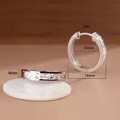 925 prata esterlina brilhante zircão brincos para mulheres, brincos redondos círculo, jóias elegantes e elegantes, presente de aniversário, novo