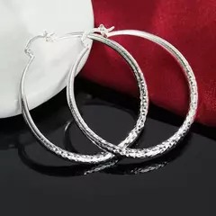 Imagem do Brincos de argola em prata esterlina 925 para mulheres, amuletos finos, festa de