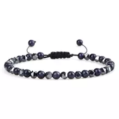 Pulseira irregular de hematita para homens e mulheres, talão de olho de tigre, na internet
