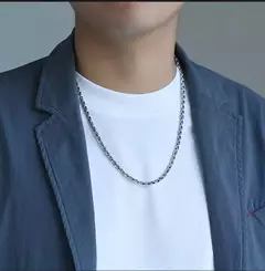 BOCAI-colar de tecelagem masculina, corrente de camisola, corda de cânhamo, hip - comprar online