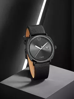 Tomi novo 2 pçs de luxo negócios relógio masculino caixa presente conjunto si - loja online
