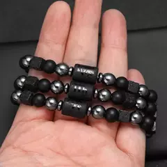 Imagem do 12 pulseira do zodíaco pedra natural câncer virgem leo libra pulseira senhoras