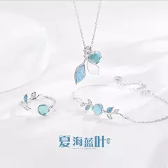 925 colar e pulseira de prata esterlina conjunto para mulheres, simples, na moda na internet