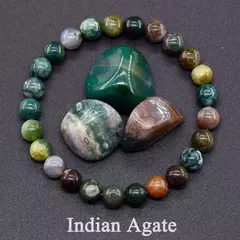 Pulseira Olho de Tigre Natural para Homens e Mulheres, Contas de Cristal, Charme - Vaníri