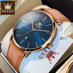 OLEVS-Relógio de quartzo minimalista ultra fino masculino, relógio de pulso im - loja online