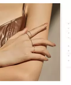 MODIAN-925 Anel Empilhável De Prata Esterlina Para As Mulheres, Geométricos Re na internet