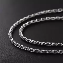 BOCAI-colar de tecelagem masculina, corrente de camisola, corda de cânhamo, hip - Vaníri