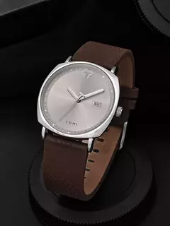 Tomi novo 2 pçs de luxo negócios relógio masculino caixa presente conjunto si