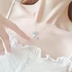 925 colar e pulseira de prata esterlina conjunto para mulheres, simples, na moda - comprar online