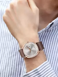Imagem do Tomi novo 2 pçs de luxo negócios relógio masculino caixa presente conjunto si