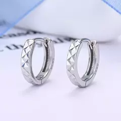 Imagem do 925 brincos de argola de prata esterlina feminino joias de alta qualidade, novos