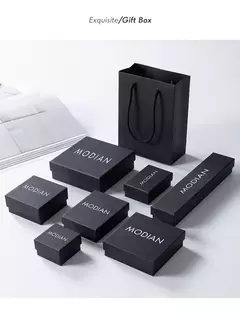 MODIAN-925 Anel Empilhável De Prata Esterlina Para As Mulheres, Geométricos Re - loja online