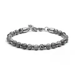 Clássico Pulseira de hematita frisada para homens e mulheres, pedra olho de tig - comprar online