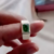 Anel Masculino Prata 950 Legitima Anel Pedra Verde Esmeralda na internet