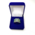 Anel de Prata 950 Legitima Feminino com Filete de Ouro Pedra Zircônias Verde Esmeralda