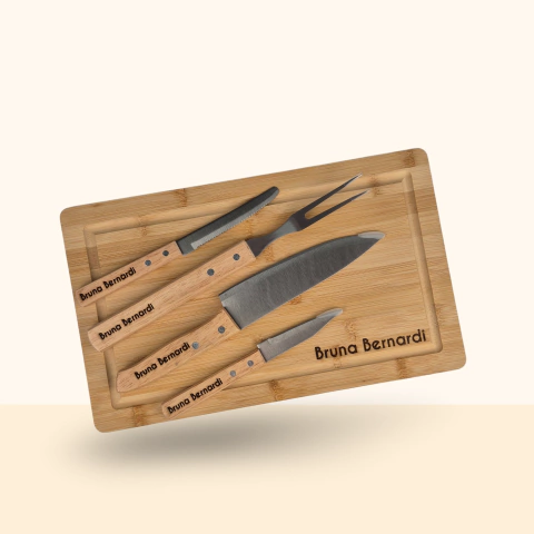 Kit de Churrasco Personalizado com 5 peças
