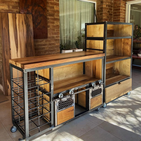 RACK RÚSTICO A MEDIDA