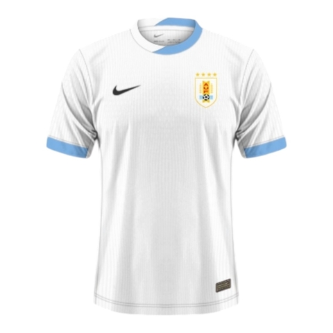 Camisa Seleção do Uruguai II 24/25 - Torcedor Nike Masculina - Branca com detalhes em azul