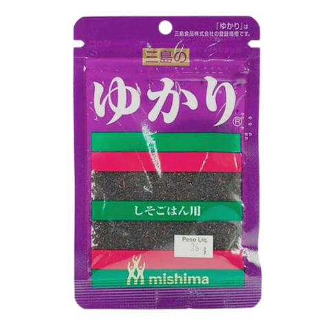 Tempero para Arroz Furikake Yukari Mishima 26g – Shiso Roxo Japonês