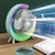 Ventilador Portátil de Mesa, Recargable USB, Rgb - comprar online