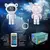 Proyector astronauta Chico con parlantes, USB, Bluetooth - MFM todo en uno