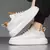 Tênis Masculino Casual de Couro Branco Verona - GRIME