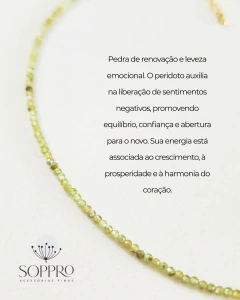 Imagem do Gargantilha pedras 2mm - Fechamento folheado ouro 18k - Antialérgico