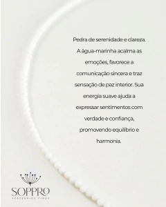 Gargantilha pedras 2mm - Fechamento folheado ouro 18k - Antialérgico - loja online