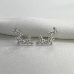EARCUFF BORBOLETA PRATA 925